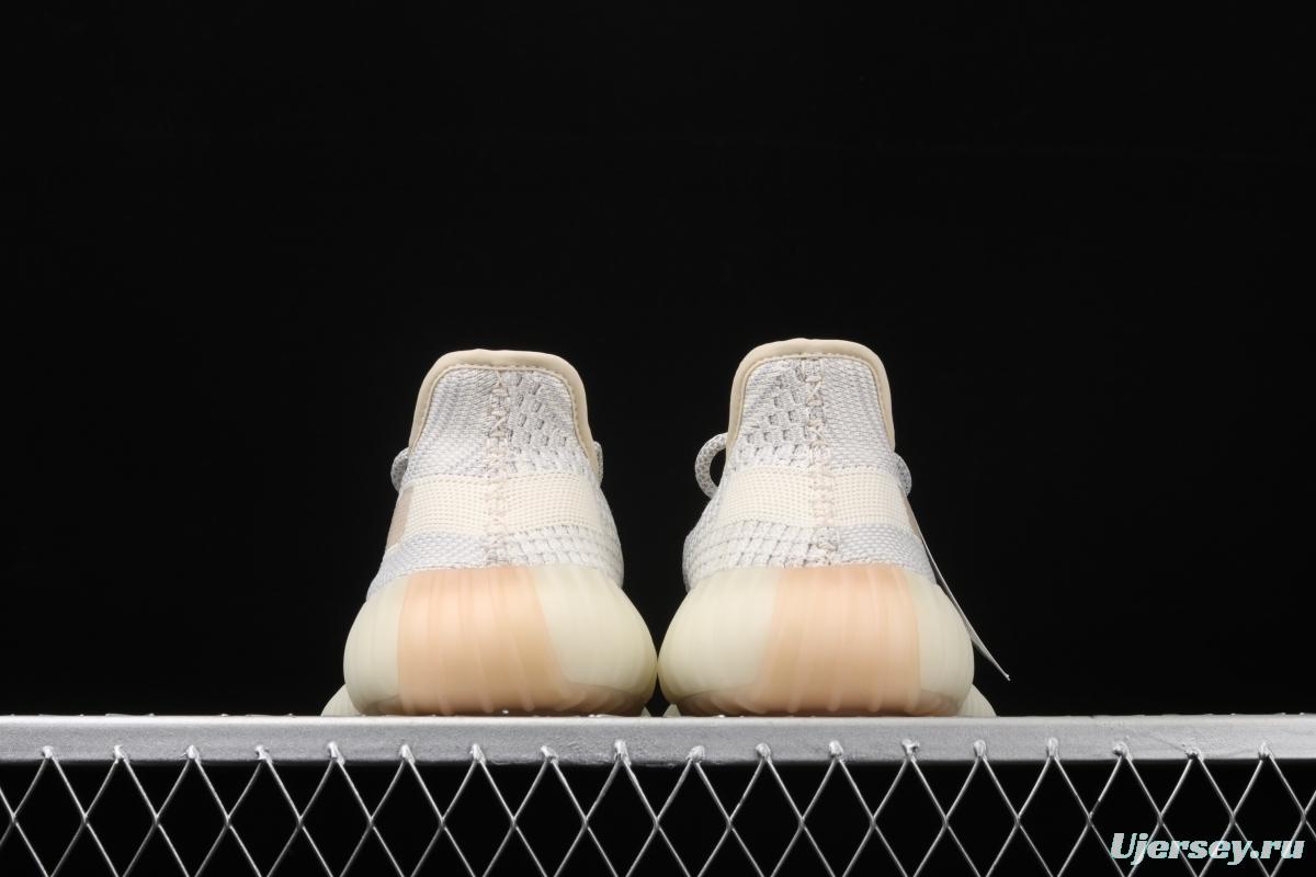 Adidas Yeezy 350 Boost V2 FU9161 Darth Coconut 350 second generation beard white hollowed-out angel color BASF Boost original