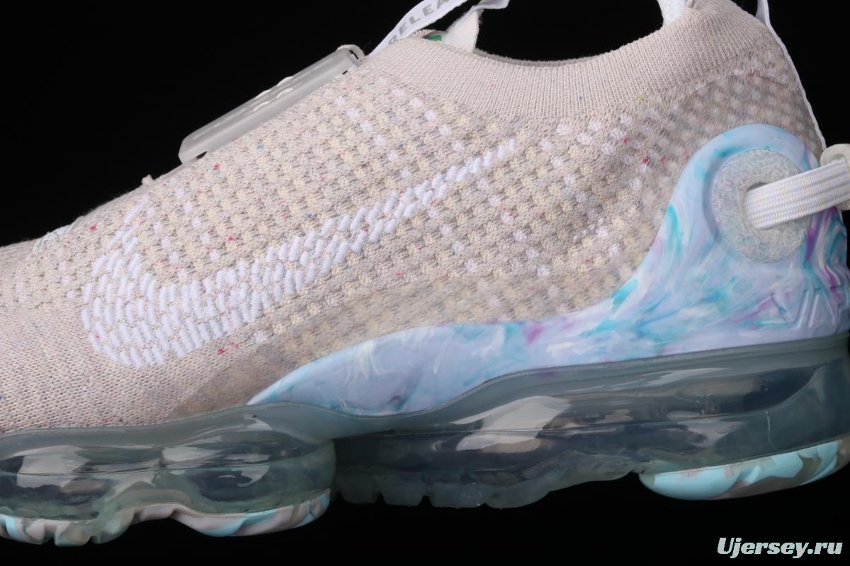 NIKE Air Vapormax 2020 Flyknit fly-woven fast lace full-palm air cushion jogging shoes CJ6740-100