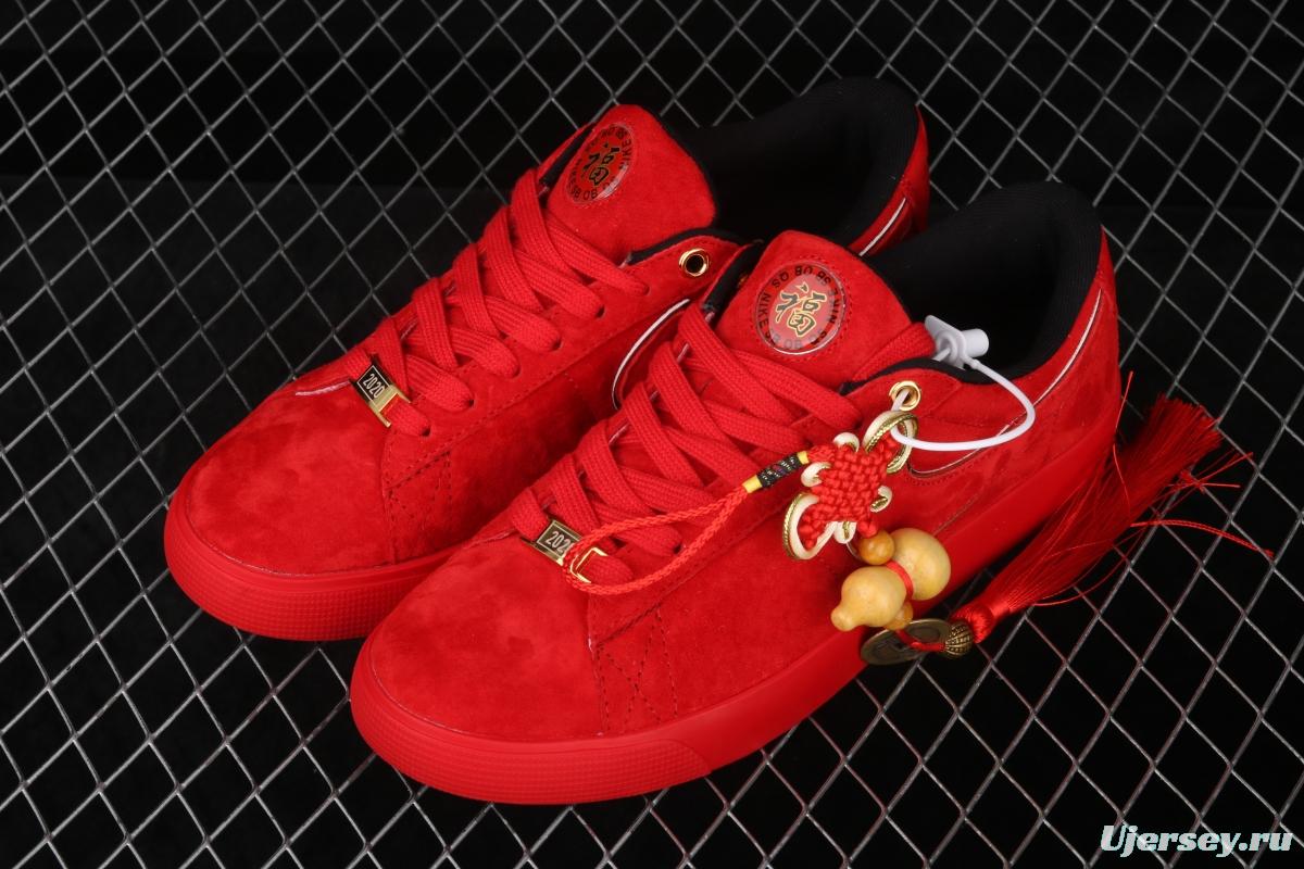 NIKE SB Blazer OG QS Trail Blazers Limited Edition Chinese Red Mouse New year Edition send blessings and money low-top board shoes leisure board shoes CJ7049-818