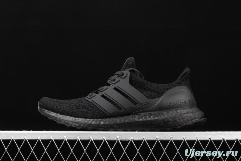 Adidas Ultra Boost 4.0FV7280 fourth generation knitted stripe all black new color matching