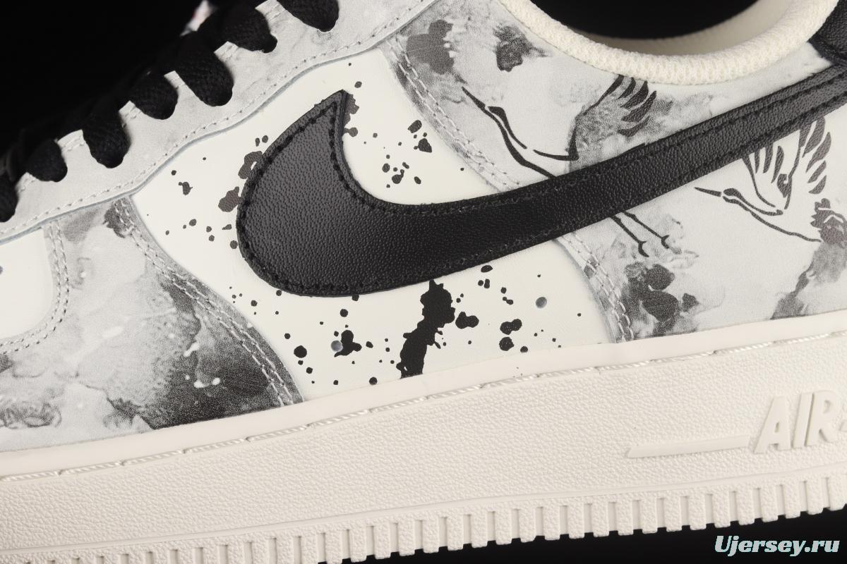 NIKE Air Force 11607 Low landscape ink painting Chinese limelight low-top casual board shoes BL1522-089