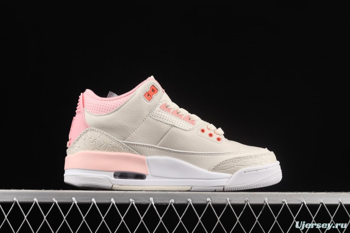 Air Jordan 3 Rust PiNIKE AJ3 Joe 3 White Pink CK9246-116