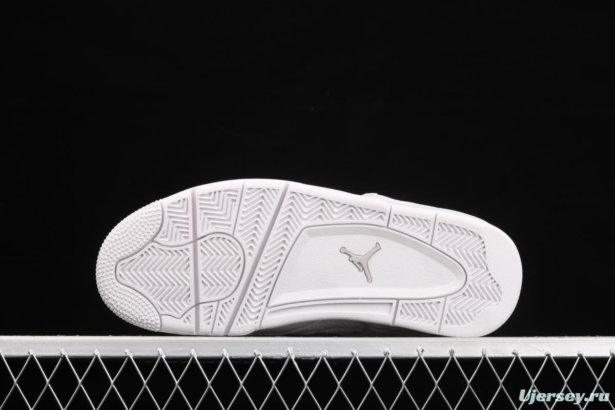 Air Jordan4 Retro PureMoney White Cat headlayer True Standard 308497-100