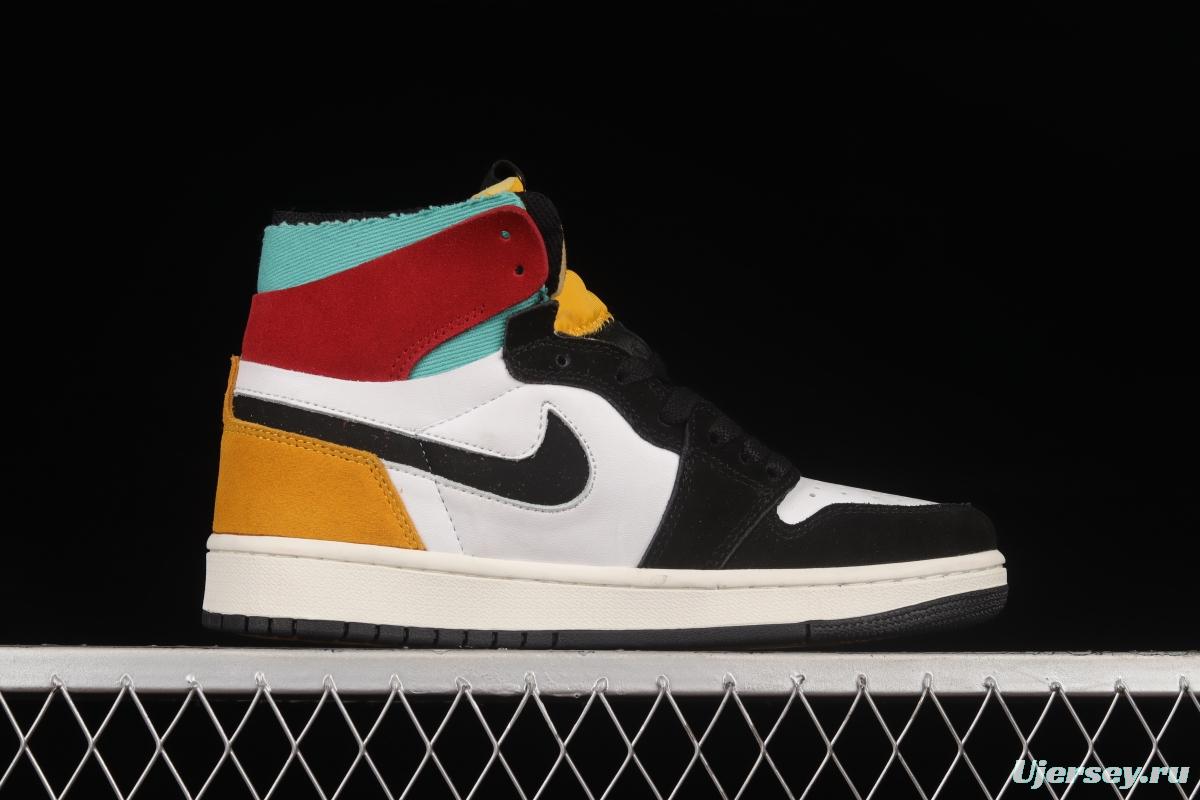 Air Jordan 1 Zoom CMFT White, Yellow and Red CT0978-016