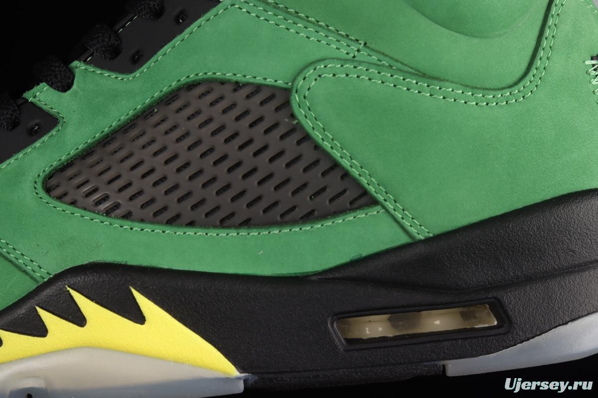 Air Jordan 5 SE Oregon Ducks Oregon Apple Green CK6631-307