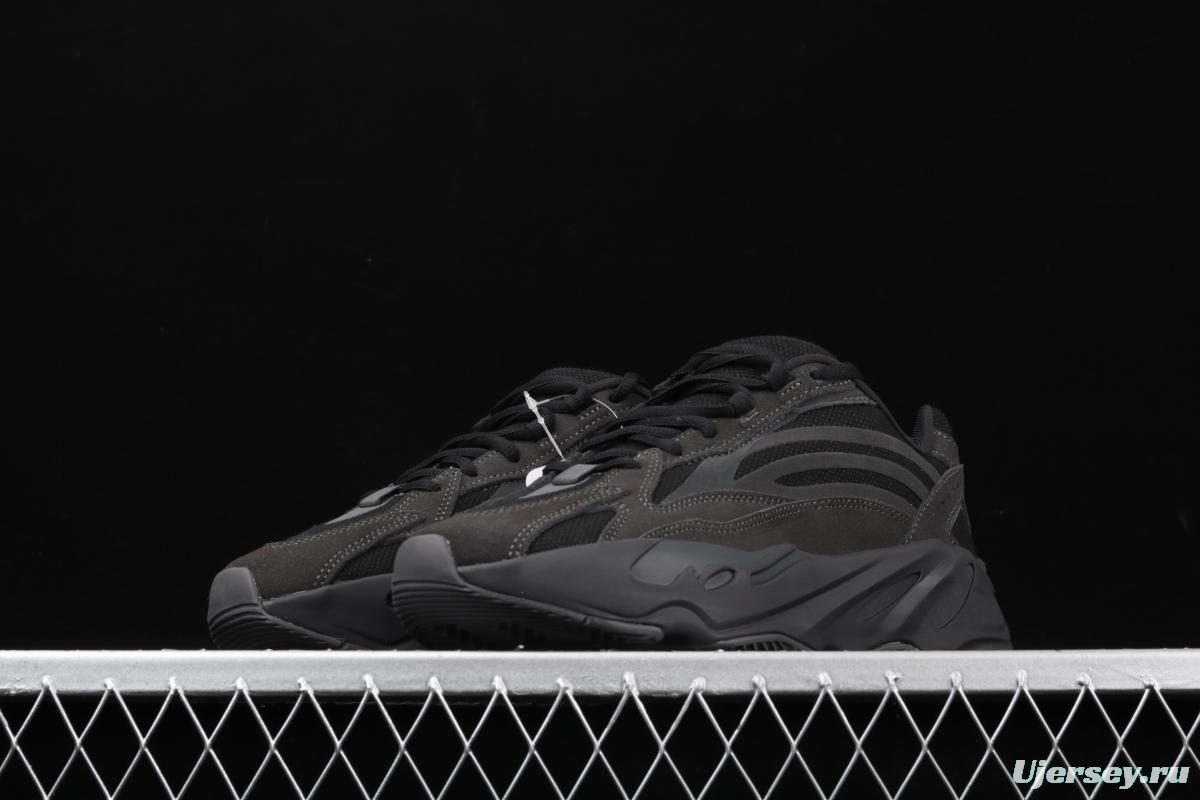 Adidas Yeezy Boost 700Inertia FU6684 Kanye coconut 700all black running shoes 3M reflection