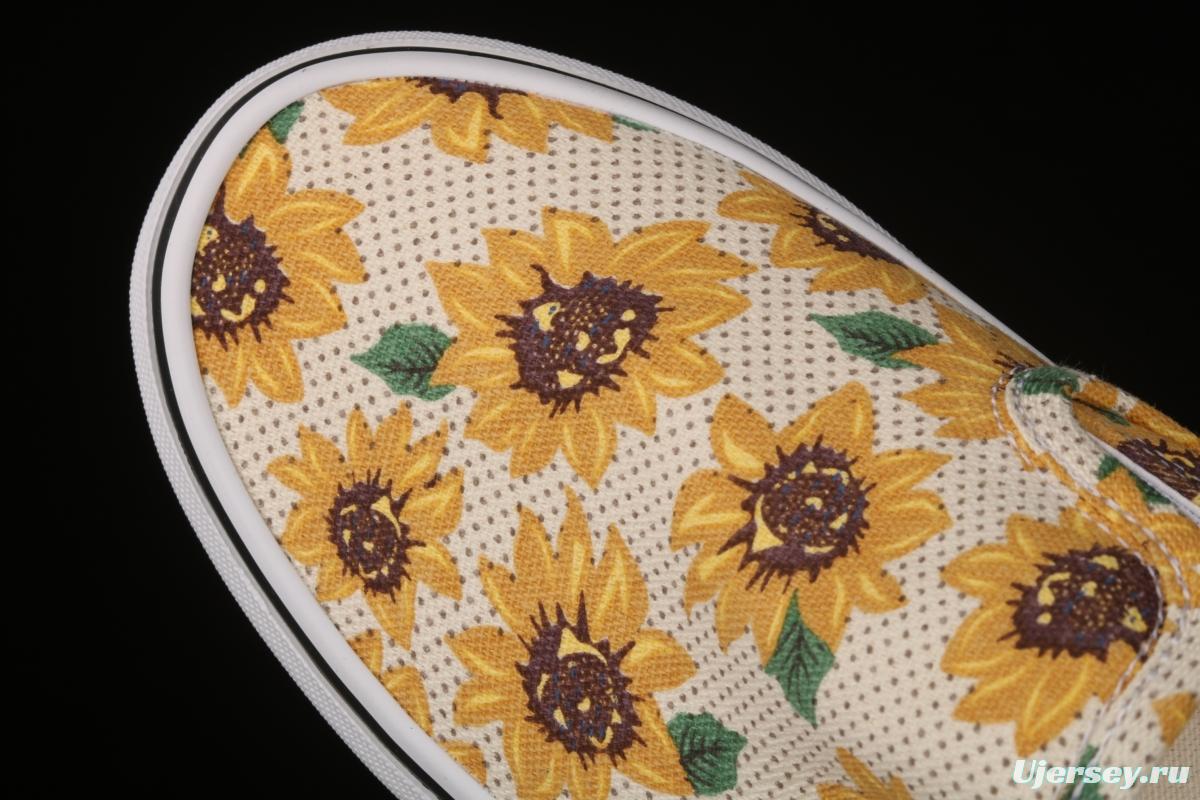 Vans Authentic Vance limited edition daisies printed low-top skateboard shoes VN0A5ZMRFN0