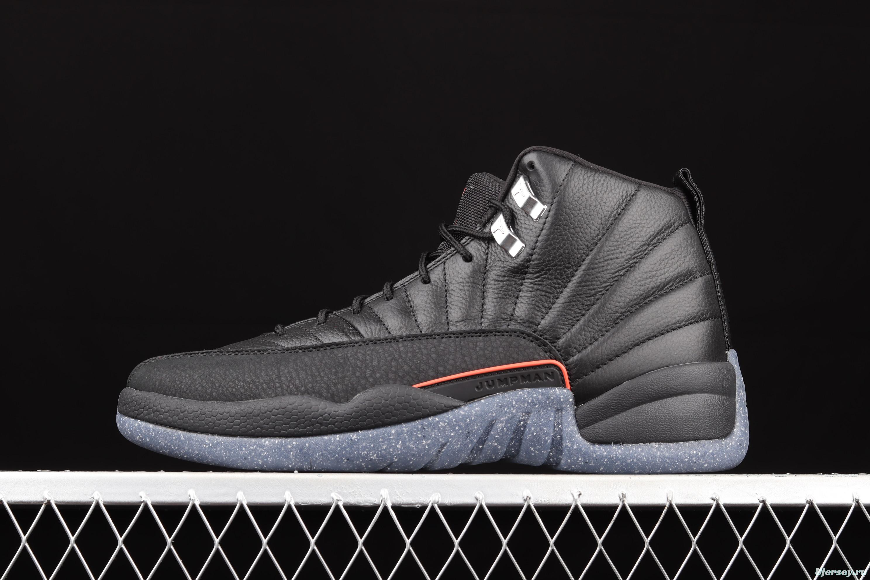 Air Jordan 12 Retro 2 2 Black Samurai first layer authentic carbon basketball shoes DC1062-006