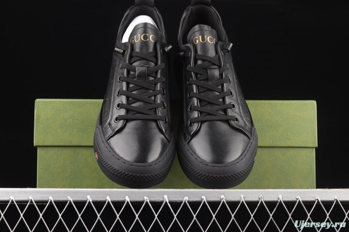 Gucci Screener GG High-Top Sneaker double G embossed leisure shoes series leisure board shoes 02JPO68302