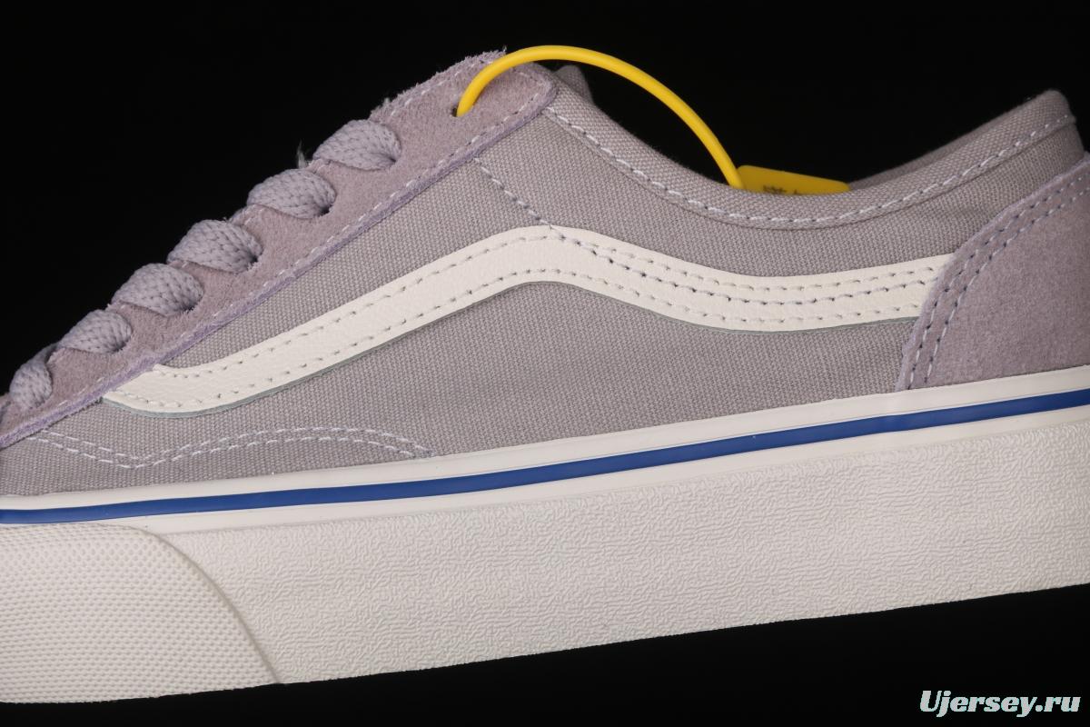 Vans Old Skool taro purple side stripes low-edge light canvas shoes VN0A54F44U1
