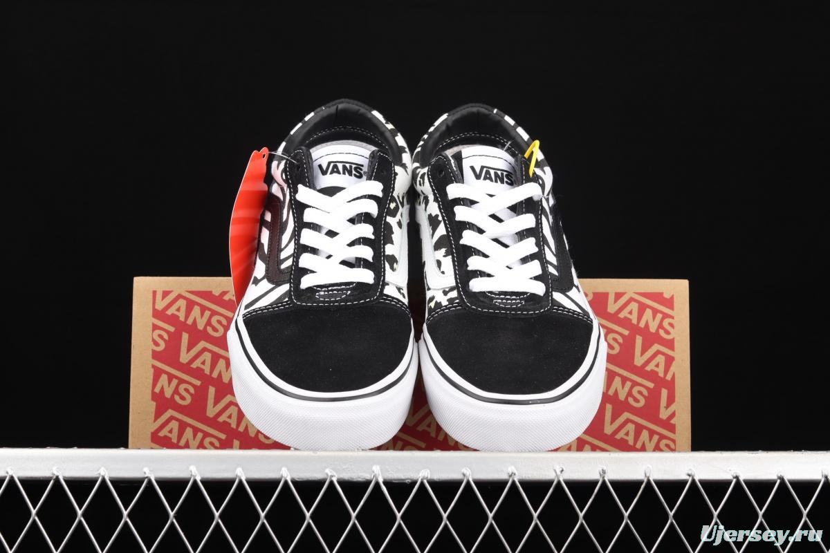 Vans Style 36 million black leopard print zebra print low-top casual shoes VN0A3TLAA25