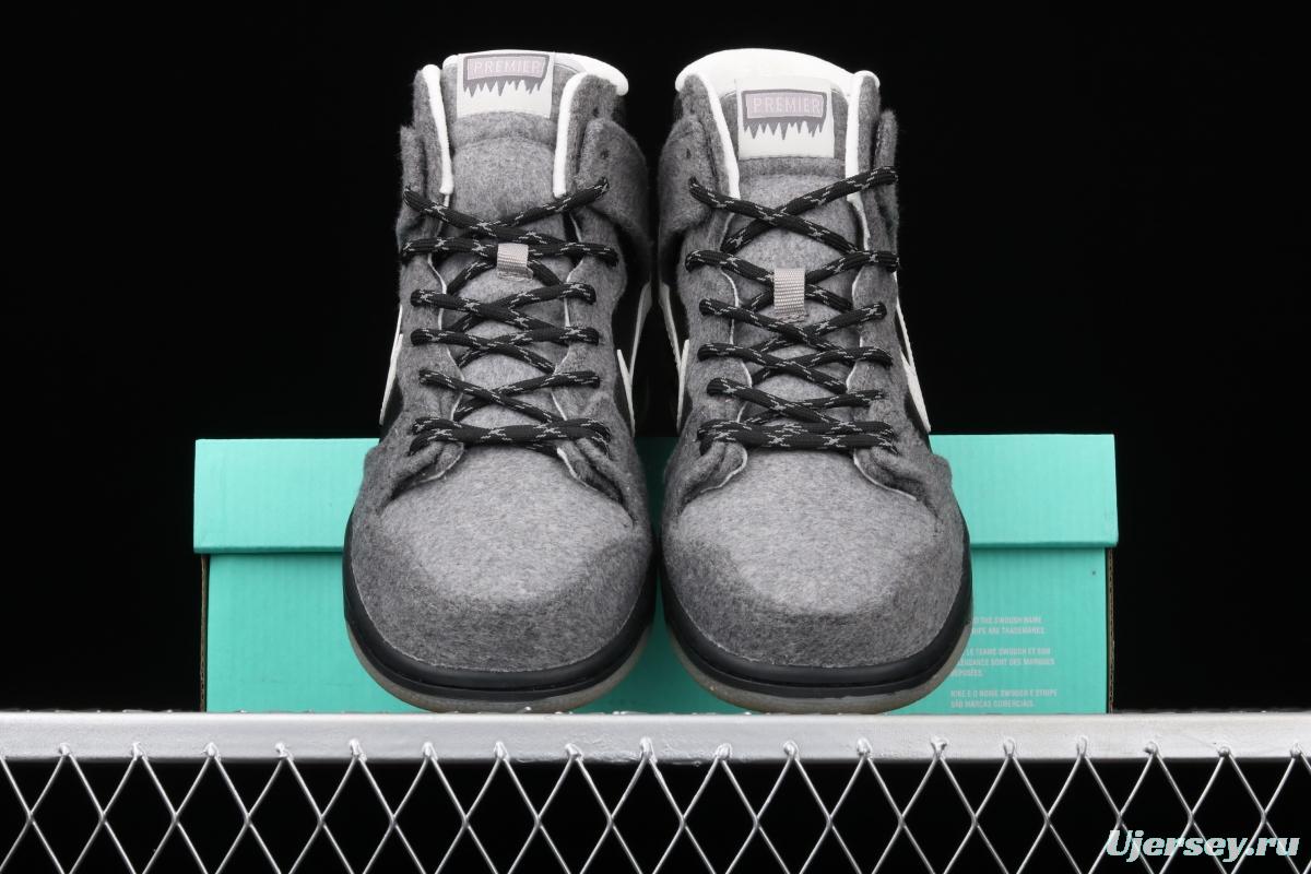 Premier x NIKE SB DUNK High Petosky joint style high-top casual skateboard shoes 645986-010