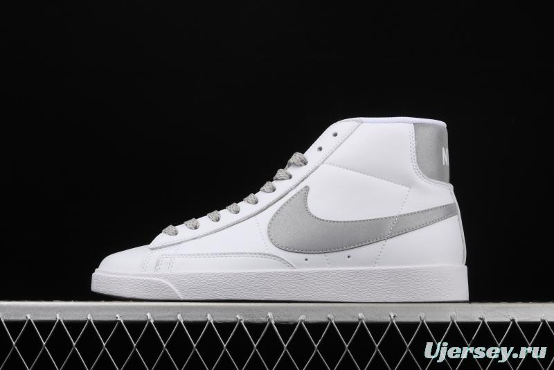 NIKE Blazer Mid Retro Trail Blazers Leather High-top Leisure Sports Board shoes 845054-106
