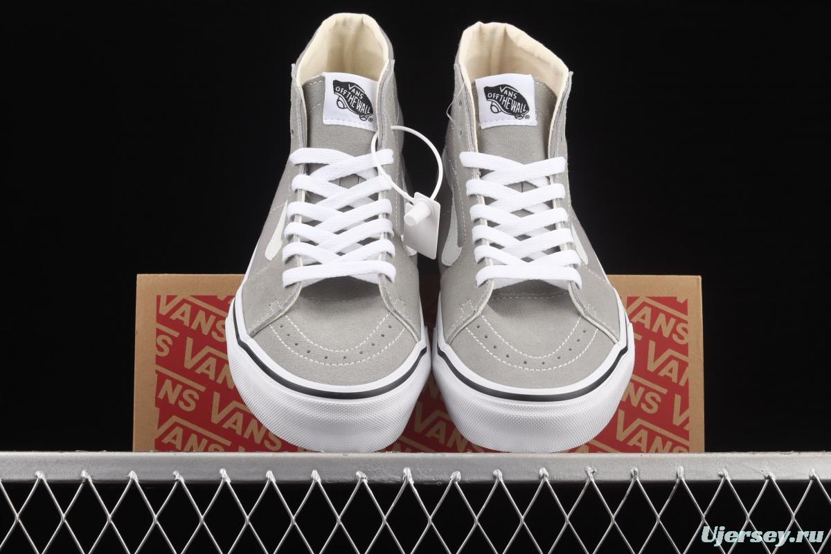 Vans Sk8-Hi Vance light gray Gaobang casual canvas shoes VN0A4U16IYP