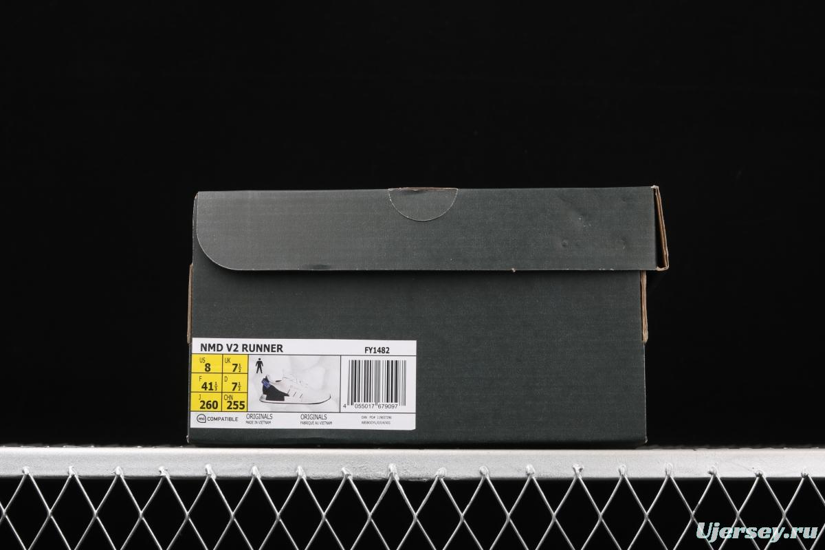 Adidas NMD R1 Boost V2 FX3949 second generation elastic knitted surface popcorn running shoes