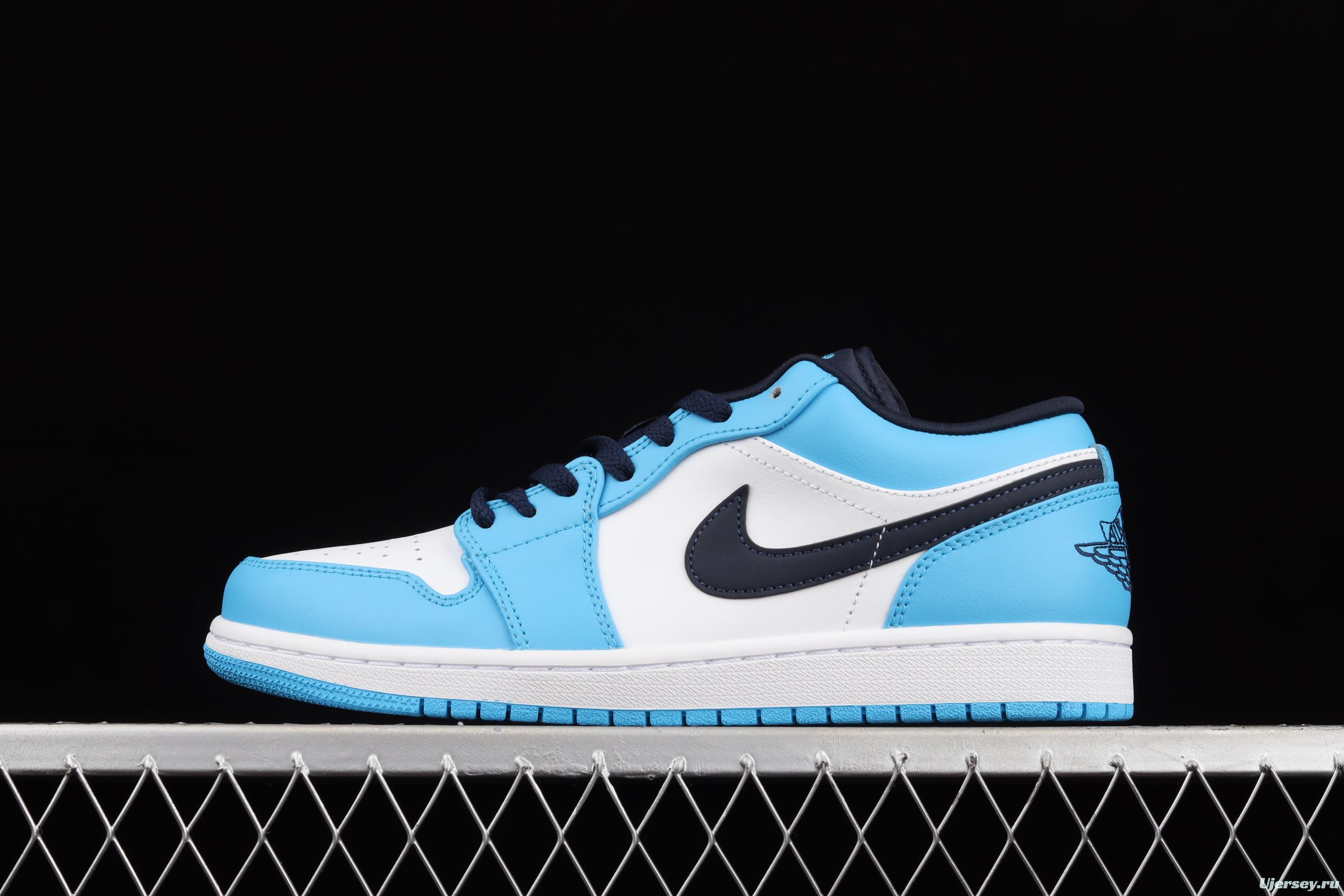 Air Jordan 1 Low North Carolina low-top cultural leisure sports shoes 553558-144