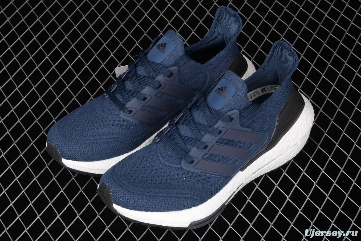 Adidas Ultra Boost 21 Consortium FY0350 Das new thick-soled popcorn running shoes