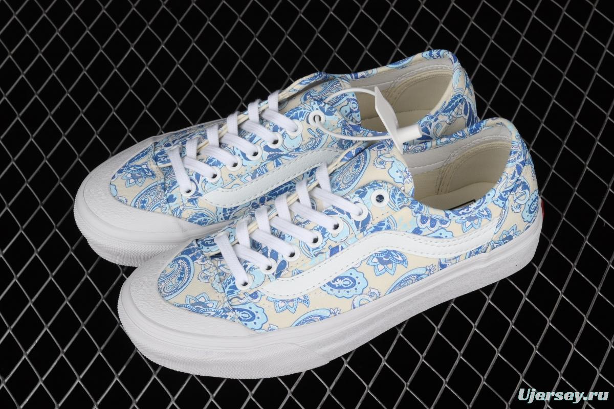 Vans Style 36 Decon SF Blue and White Blue and White Vulcanized canvas Leisure Sports Board shoes VN0A5HFF686