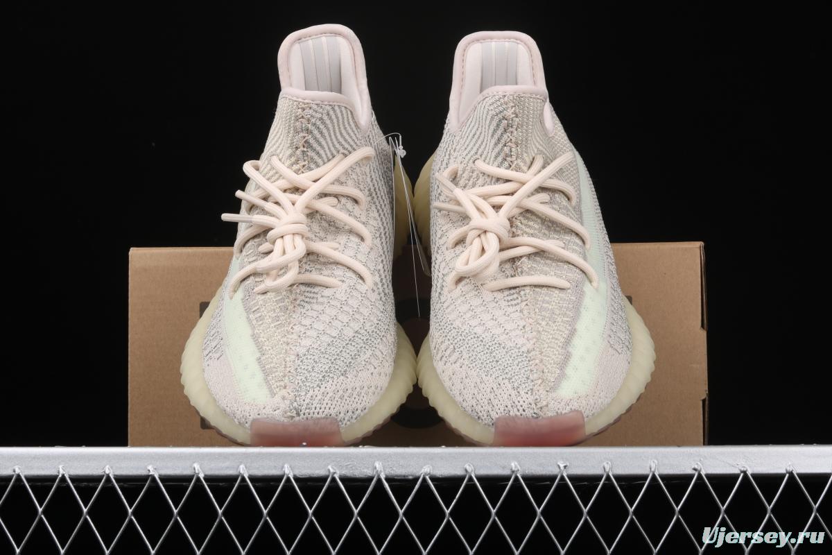 Adidas Yeezy 350 Boost V2 FW5318 Darth Coconut 350 second generation lemon star color match