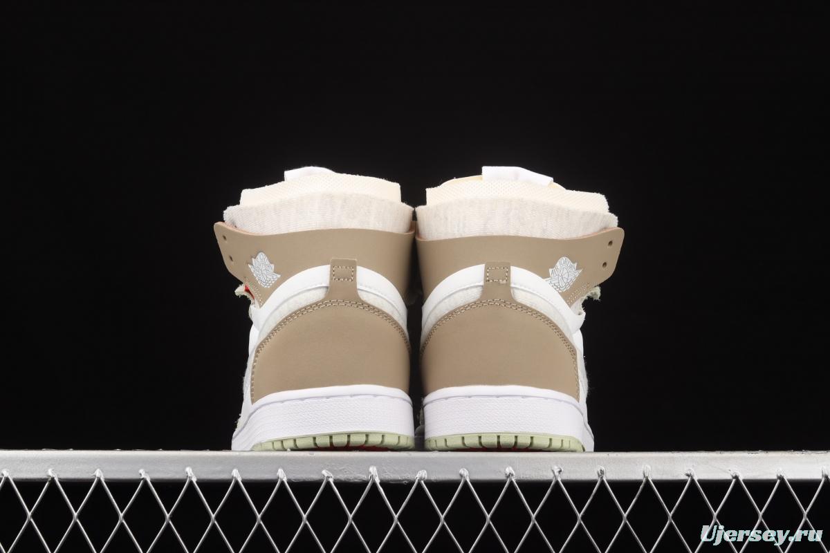 Air Jordan 1 Zoom Air CMFT Milk Brown CT0979-102