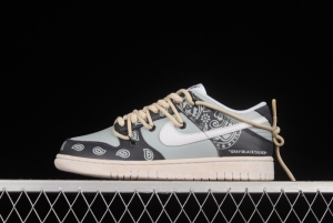 NIKE DUNK Low Retro Vibe style distressed deconstructed shoelaces smoke gray SB low-top sports casual sneakers DD1503-109