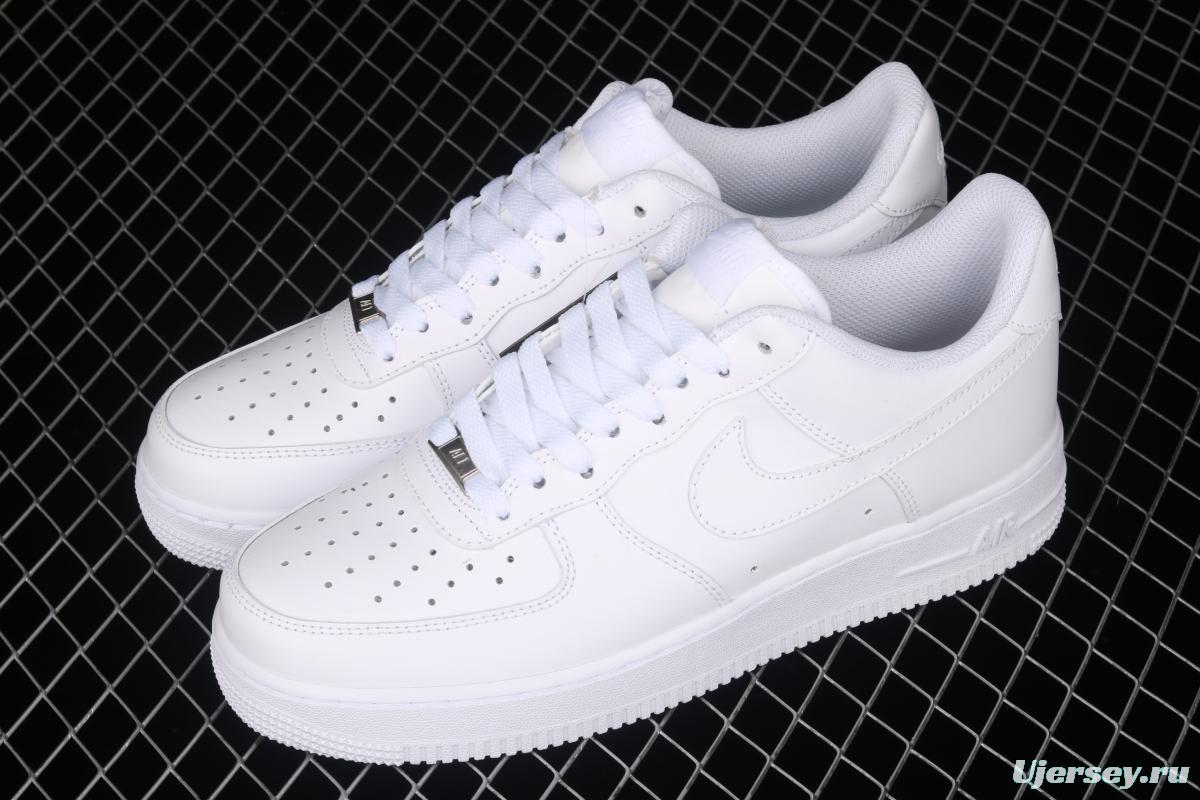 21NIKE Air Force 1x07 all-white low-top leisure sports shoes 315122-111,