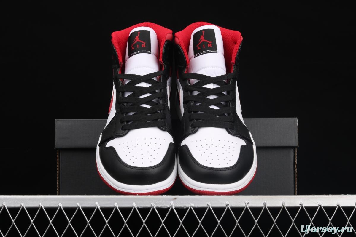 Air Jordan 1 Mid SE black, white and red 554724-122