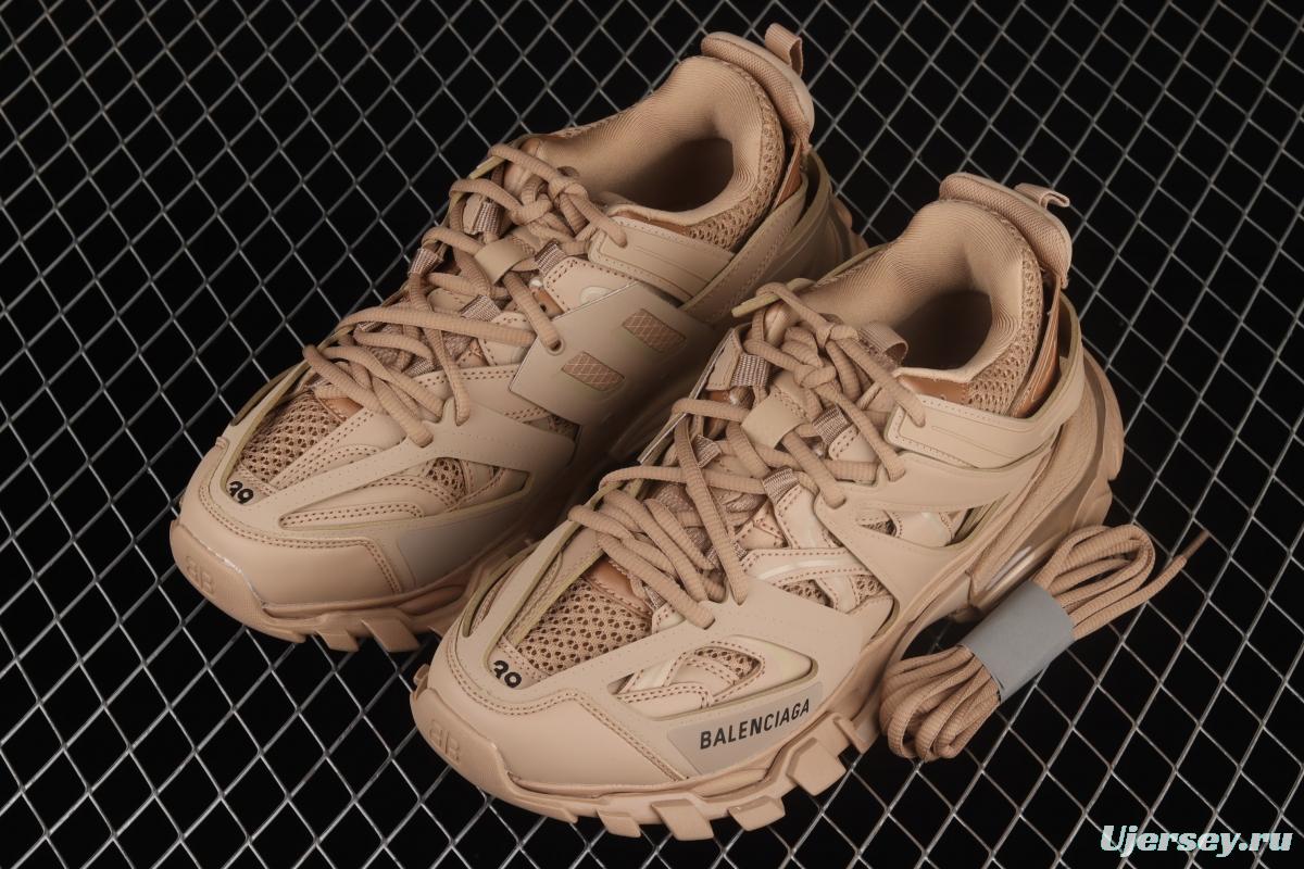 Balenciaga Sneaker Tess s.Gomma Res BI ALV/TIS EFF NUBUK/TIS E 2020 latest color matching luminous white trendy running shoes W1GB12156