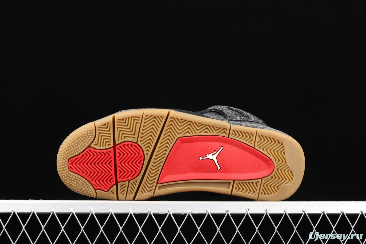 Levi's x Air Jordan 4 Levi joint name tannin black AO2571-001