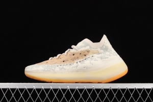 Adidas Yeezy 380 PiNIKE GY2649 Kanye jointly limited coconut 380 peach powder all over the sky star 3M reflective running shoes