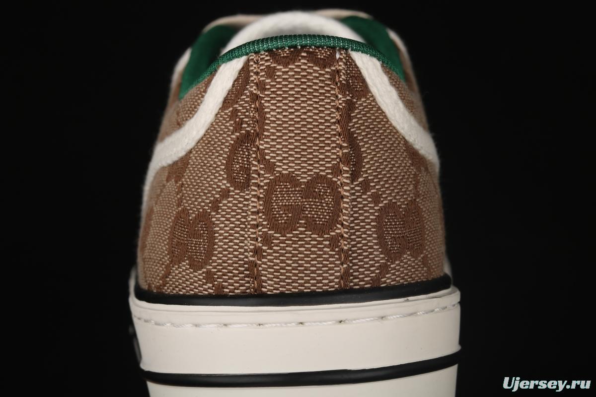 Gucci Tennis 1977 Print Sneaker canvas printed retro leisure sports board shoes