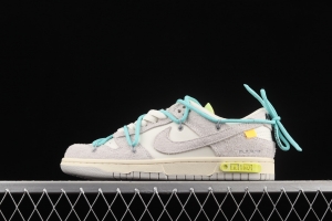 OFF-White x NIKE DUNK Low 12 of 50 OW suede SB buckle rebound fashion casual board shoes DJ0950-106