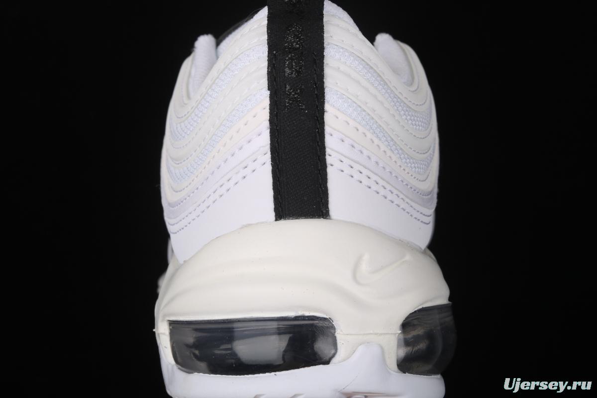 NIKE Air Max 97 Ultra'17 White Black White Rice Black 3M reflection retro leisure sports air cushion jogging shoes 921733-103