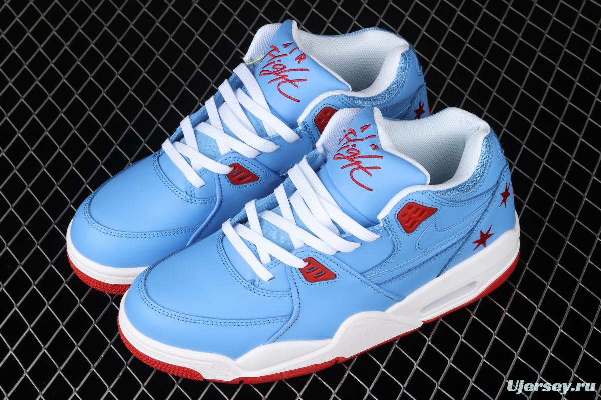NIKE Air Flight 89 North Carolina Blue Air cushion Basketball shoes CU4831-406