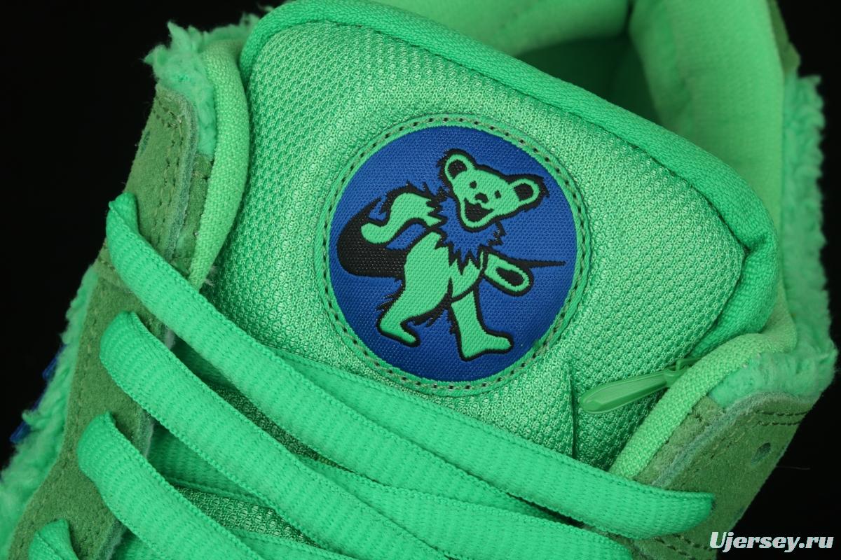 Grateful DeAdidas x NIKE SB DUNK Low Yellow Bear joint style green and blue bear sports skateboard shoes CJ5378-300