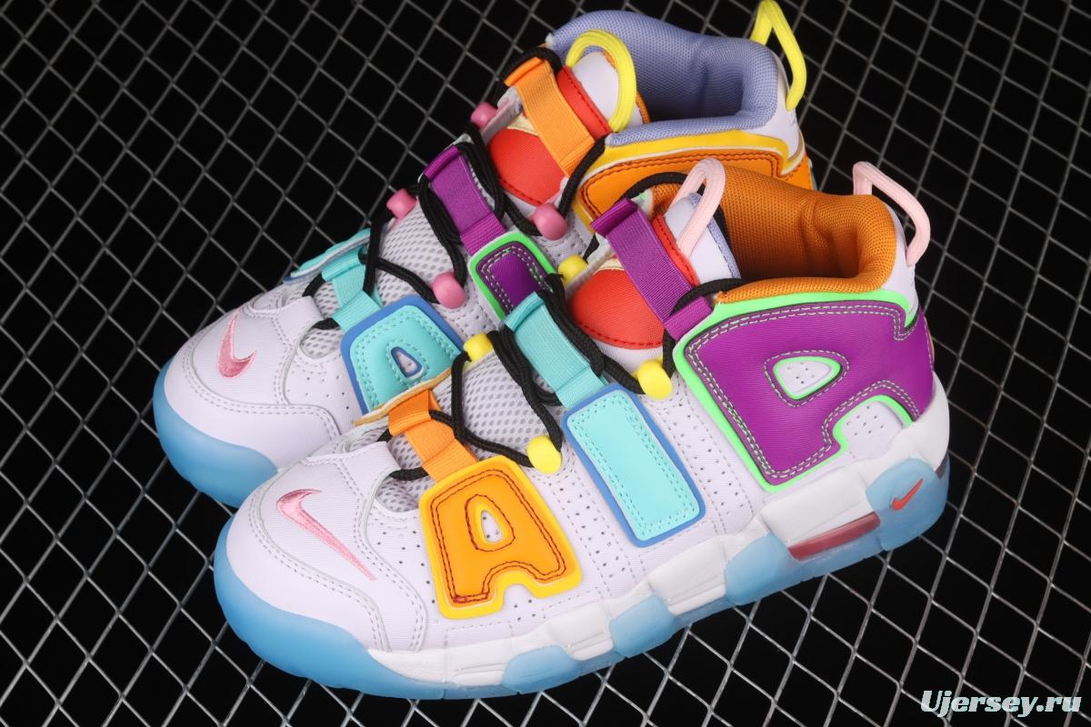 NIKE Air More Uptempo 96 QS Pippen original series classic high street leisure sports culture basketball shoes DH0624-500