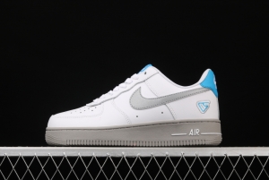 NIKE Air Force 1 Low NBA Flying Man Carter personal PE White Lake Blue 3M reflective low-top casual board shoes CK5433-200