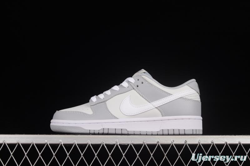 NIKE DUNK Low Retro Grey White Cool Grey Color Matching SB Buckle Rebounds Fashion Casual Sneakers DJ6188-001