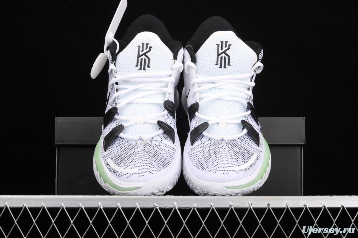 NIKE Kyrie 7 HIP-POP Owen 7th generation hip hop theme luminous white and green CQ9327-100