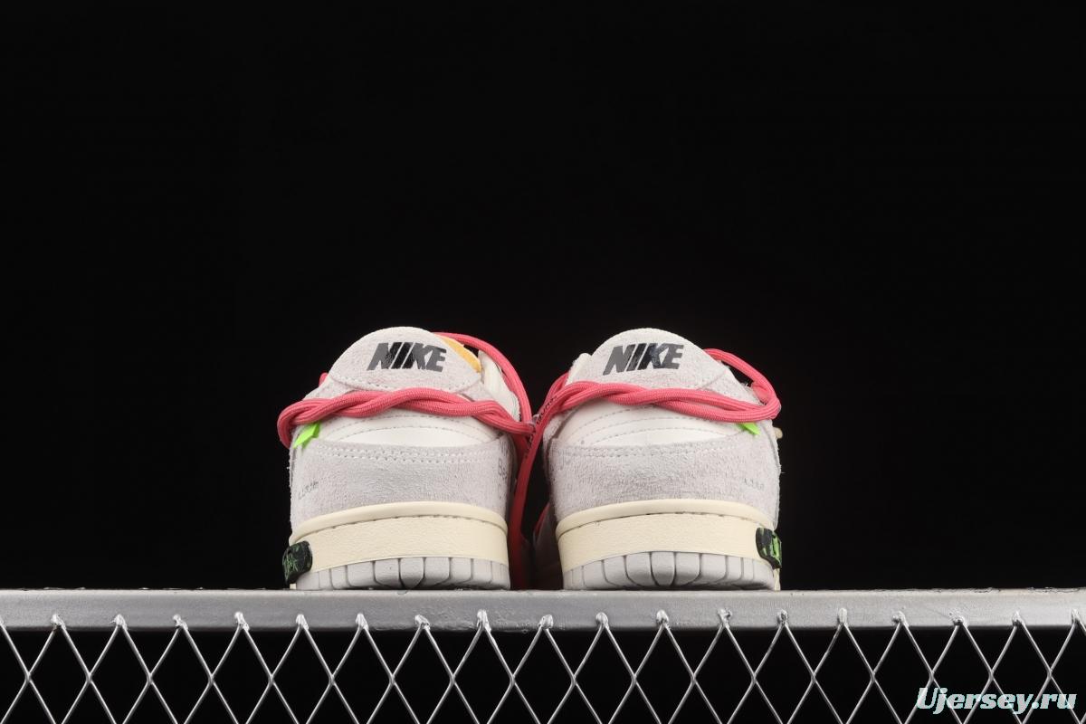 OFF-White x NIKE DUNK Low OW suede SB buckle rebound fashion casual board shoes DJ0950-117