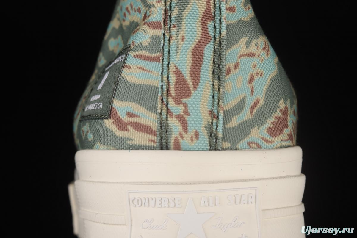 UNDEFEATED x Converse Half Chuck 70 Mid year of the Tiger pattern limited high-top casual board shoes 172397C
