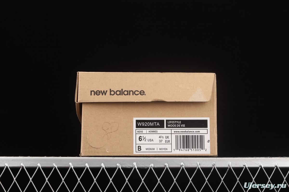 New Balance M920 series retro daddy style leisure sports jogging shoes W920MTA