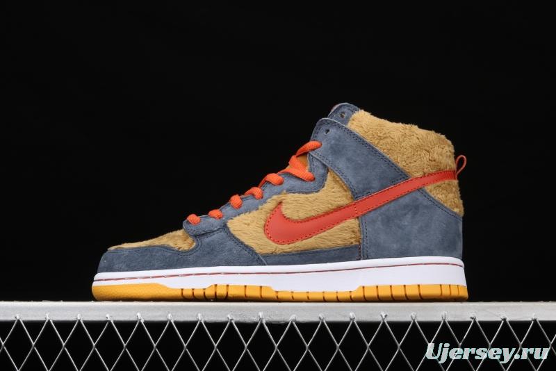 NIKE SB DUNK High Trd SB buckle rebound fashion casual board shoes 313171-781,