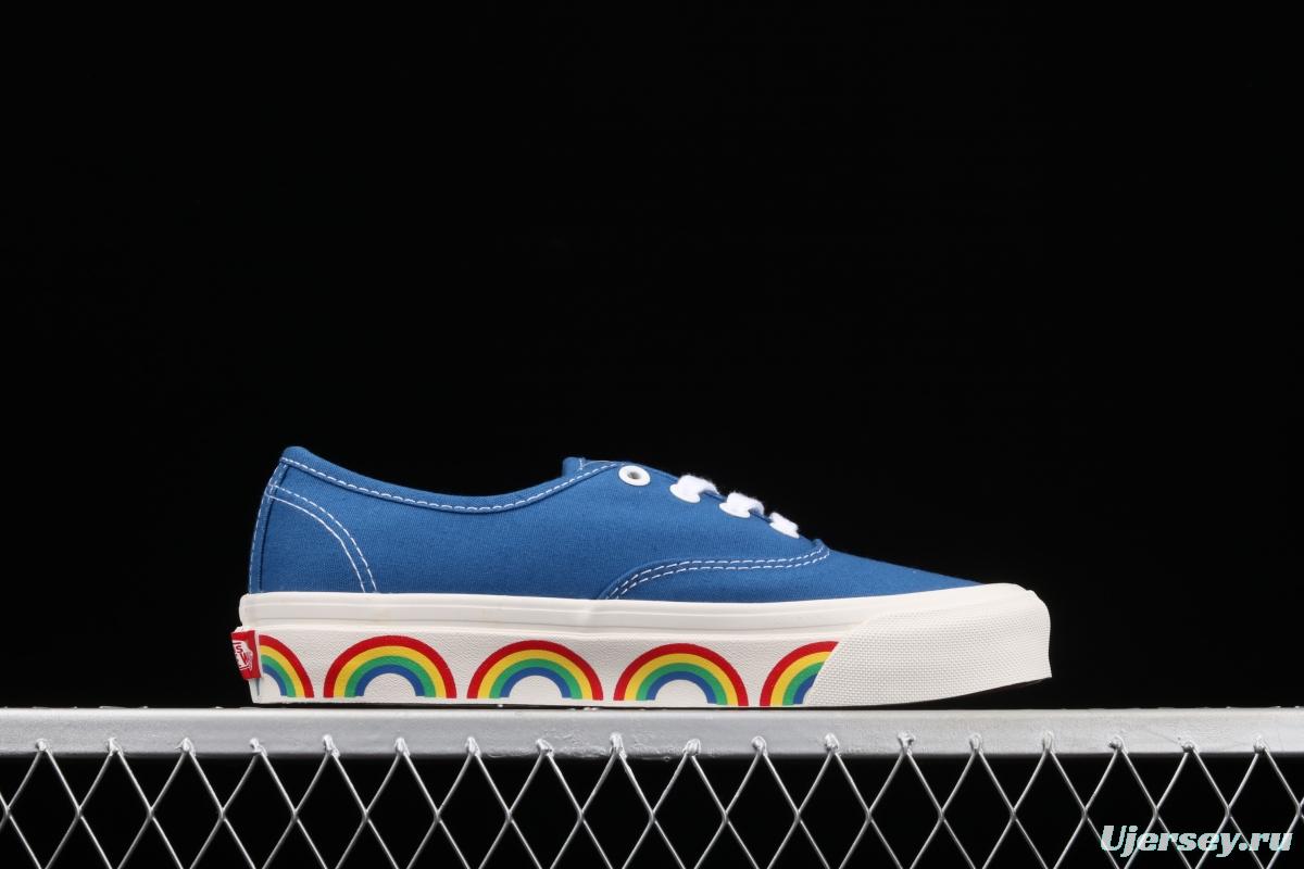 Vans Authentic blue rainbow Anaheim low-top casual board shoes VN0A54F241D