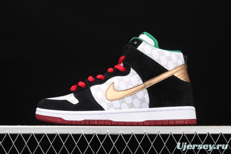 NIKE SB DUNK High Premium joint style SB buckle rebound fashion casual board shoes 313171-170