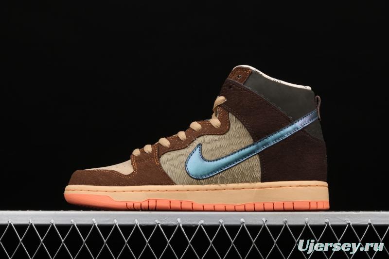 Concepts x NIKE SB DUNK High Mallard (wild duck) dunk series retro high top leisure sports skateboard shoes DC6887-200