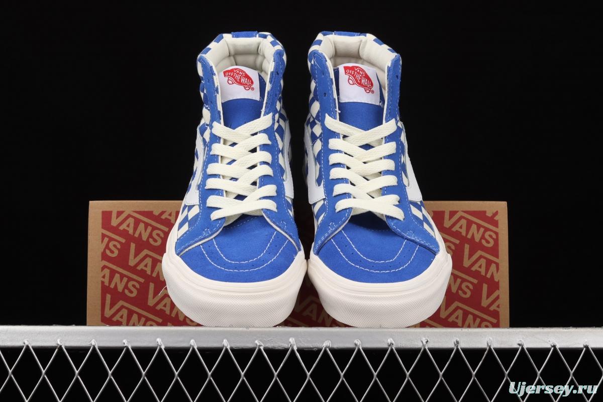 Vans SK8-Hi Vans Anaheim chessboard checkered high top casual board shoes VN0A38GF2U8