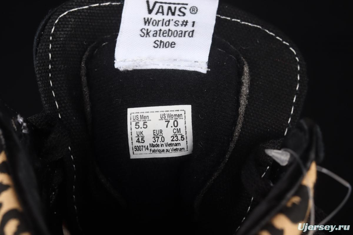Vans UA SK8-Hi 38 DX Anaheim new leopard print high upper shoes VN0A38GFSGI