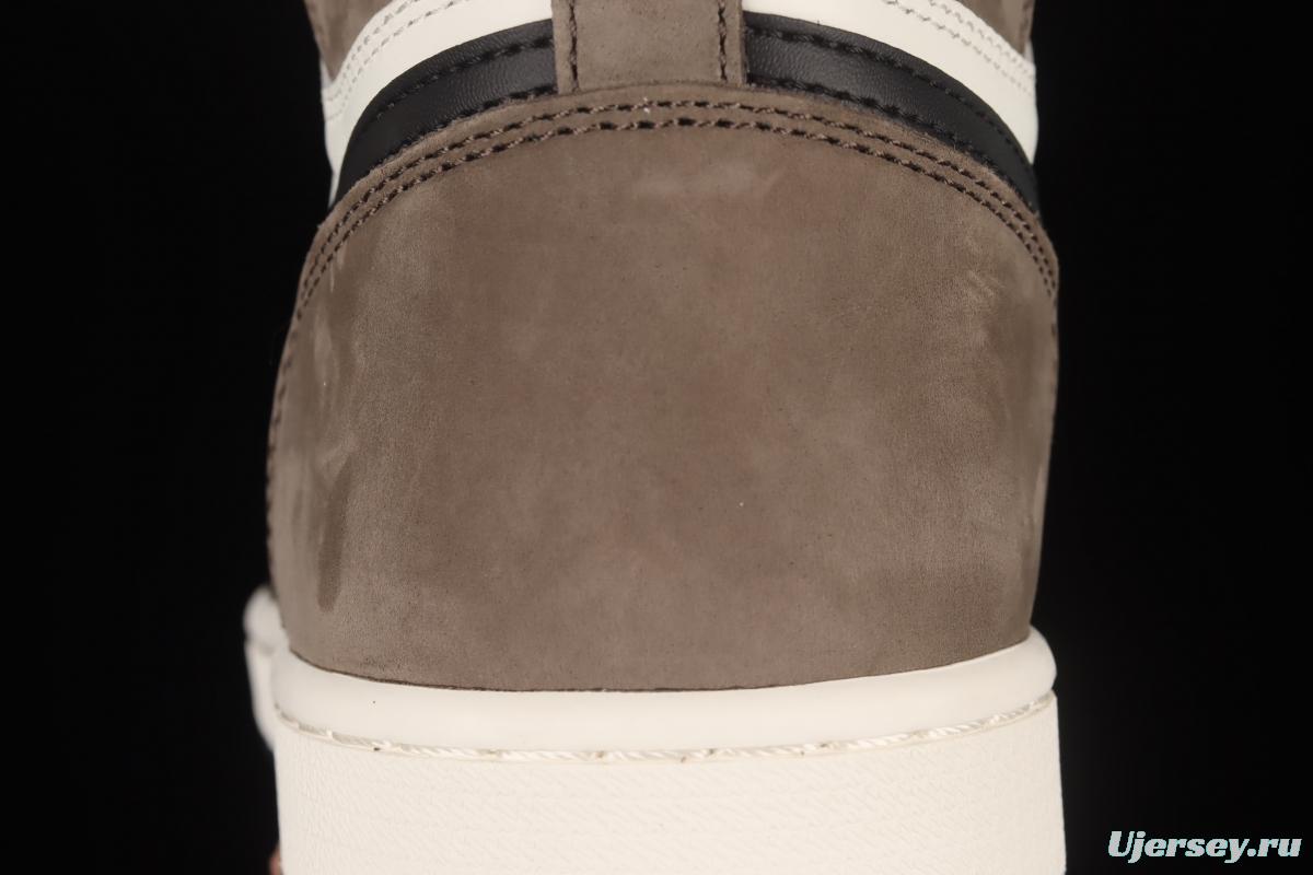 Air Jordan 1 High OG Dark Mocha small barb 555088-105