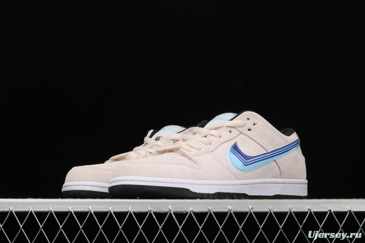 NIKE DUNK SB Low Pro road travel blue hook white blue low-top men's casual board shoes CT6688-200